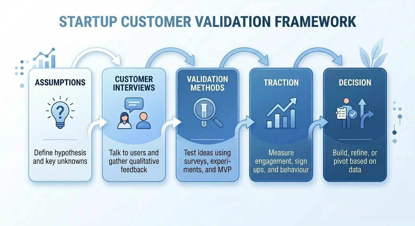 A practical customer validation framework for startups