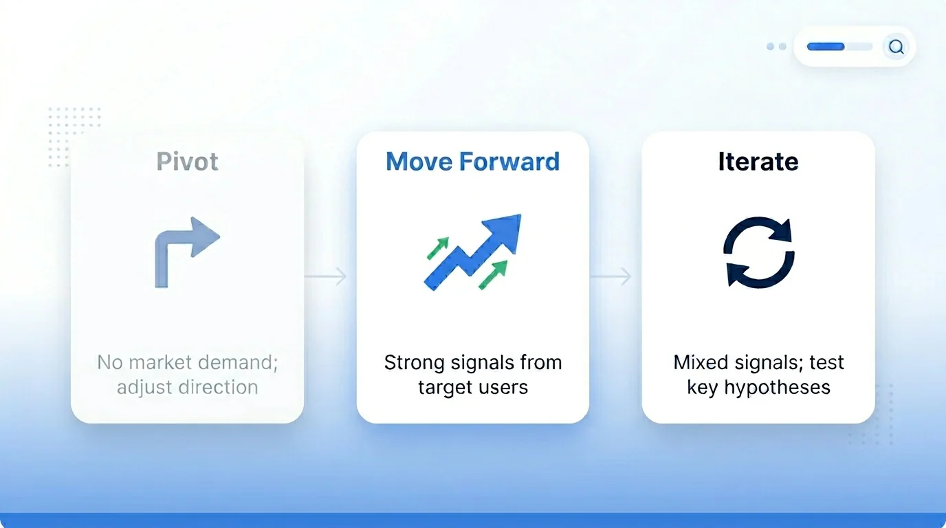 When to move forward, refine, or pivot your startup idea