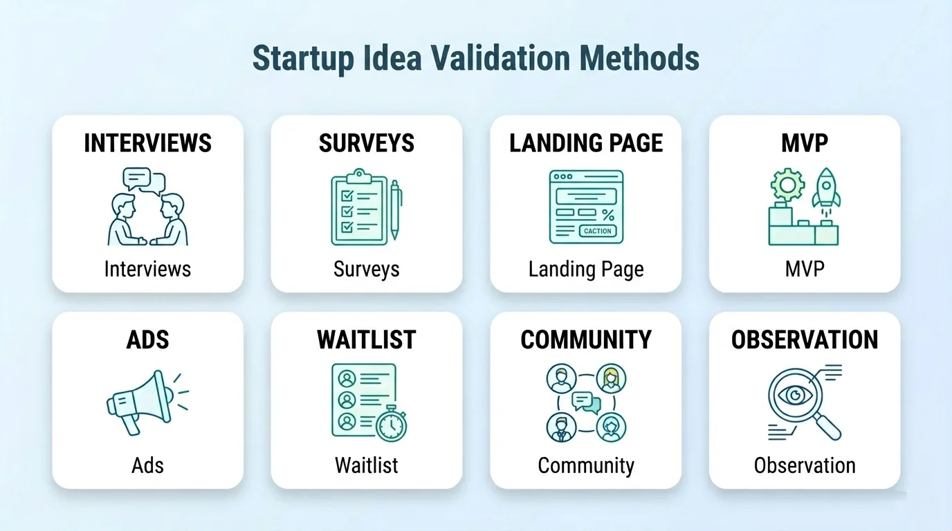 Top startup idea validation methods for founders